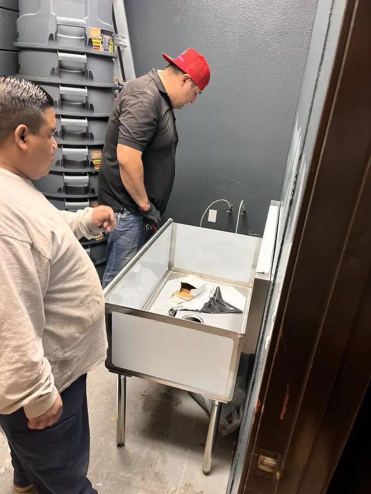 Commercial plumbing and sink installation in Lloyd